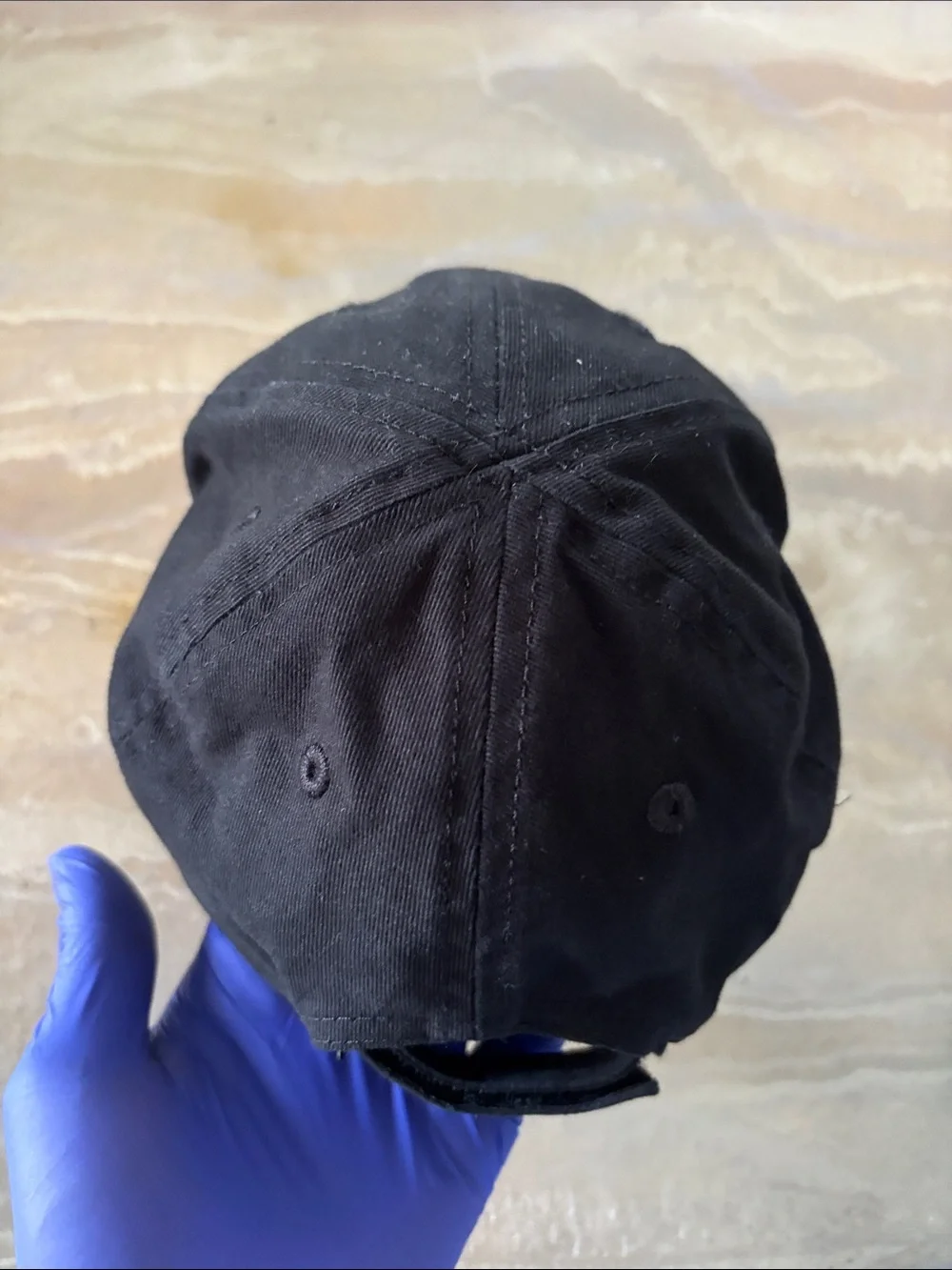 Nike Black Baseball Cap with White Swoosh Size Child 4-7 Years Old